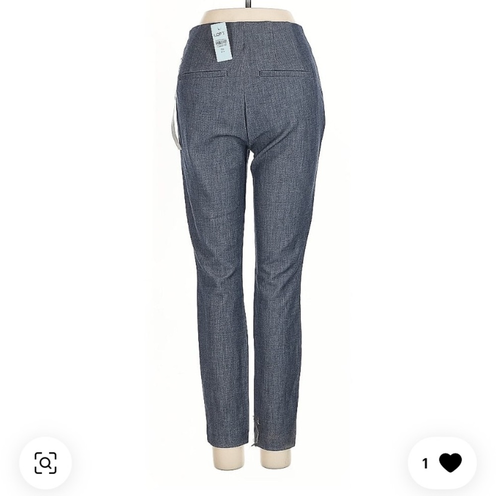 NWT Loft Ann Taylor High Waist Skinny Pants Petite Denim Look - Picture 2 of 11